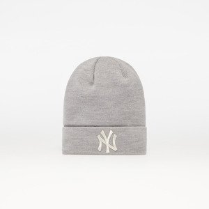 New Era New York Yankees Metallic Logo Womens Cuff Beanie Hat Grey