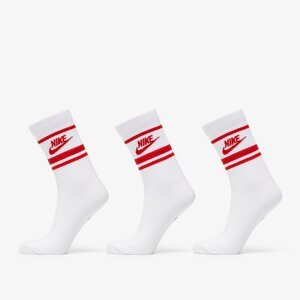 Nike Sportwear Everyday Essential Crew 3-Pack White/ University Red