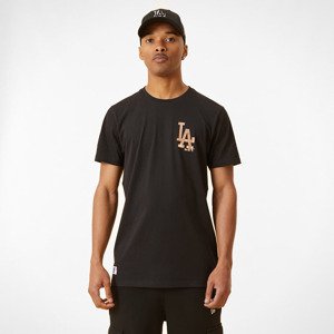 New Era LA Dodgers Metallic Logo Black T-Shirt Black