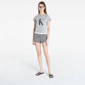 Calvin Klein Ck1 Sleep Short Set Grey Top/ Bag Mini Giraffe/ Grey