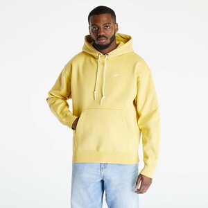 Nike Solo Swoosh Fleece Pullover Hoodie Saturn Gold/ White