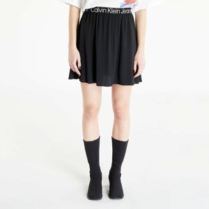 Calvin Klein Jeans Logo Elastic Mini Skirt Black