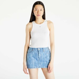 Tommy Jeans Essential Rib Tank Top White