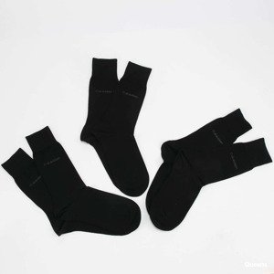 Calvin Klein Mens 3 Pack Crew Socks Black