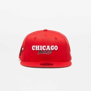 New Era Chicago Bulls Script Team 9Fifty Snapback Cap Red