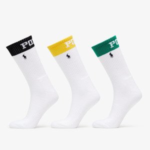 Polo Ralph Lauren Poly Color Blend Socks 3-Pack White/ Multicolor