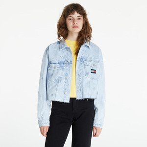 Tommy Jeans Oversized Crop Tracker Jacket Denim Color